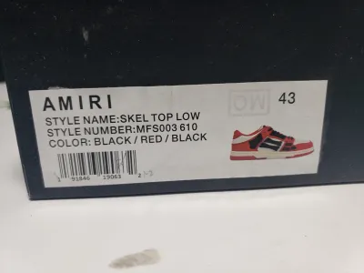 AMIRI Skel Top Low White Red White AW22MFS003-610 review stockxkicks 00