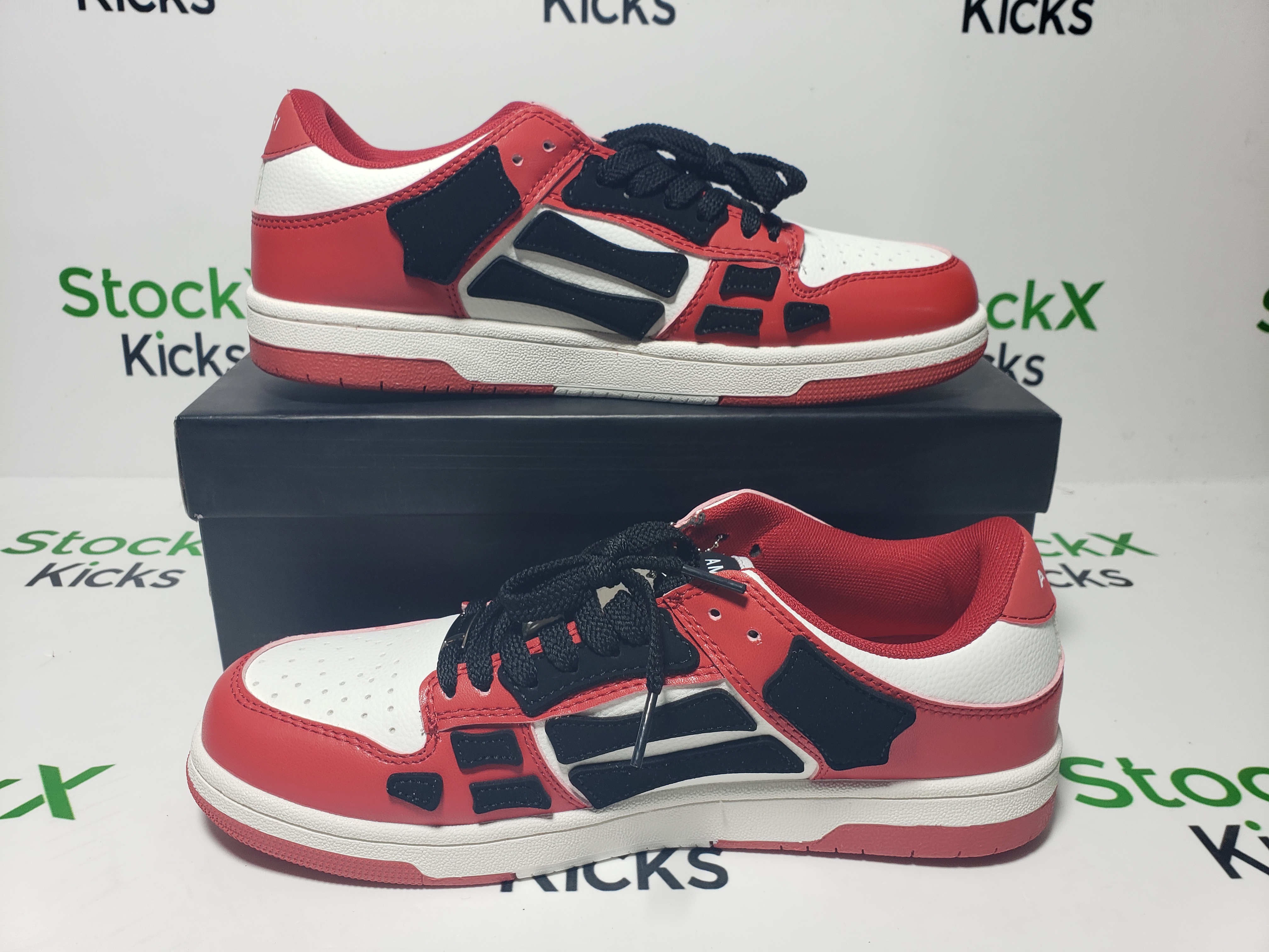 AMIRI Skel Top Low White Red White AW22MFS003-610 review stockxkicks 06