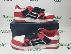 AMIRI Skel Top Low White Red White AW22MFS003-610 review stockxkicks 07
