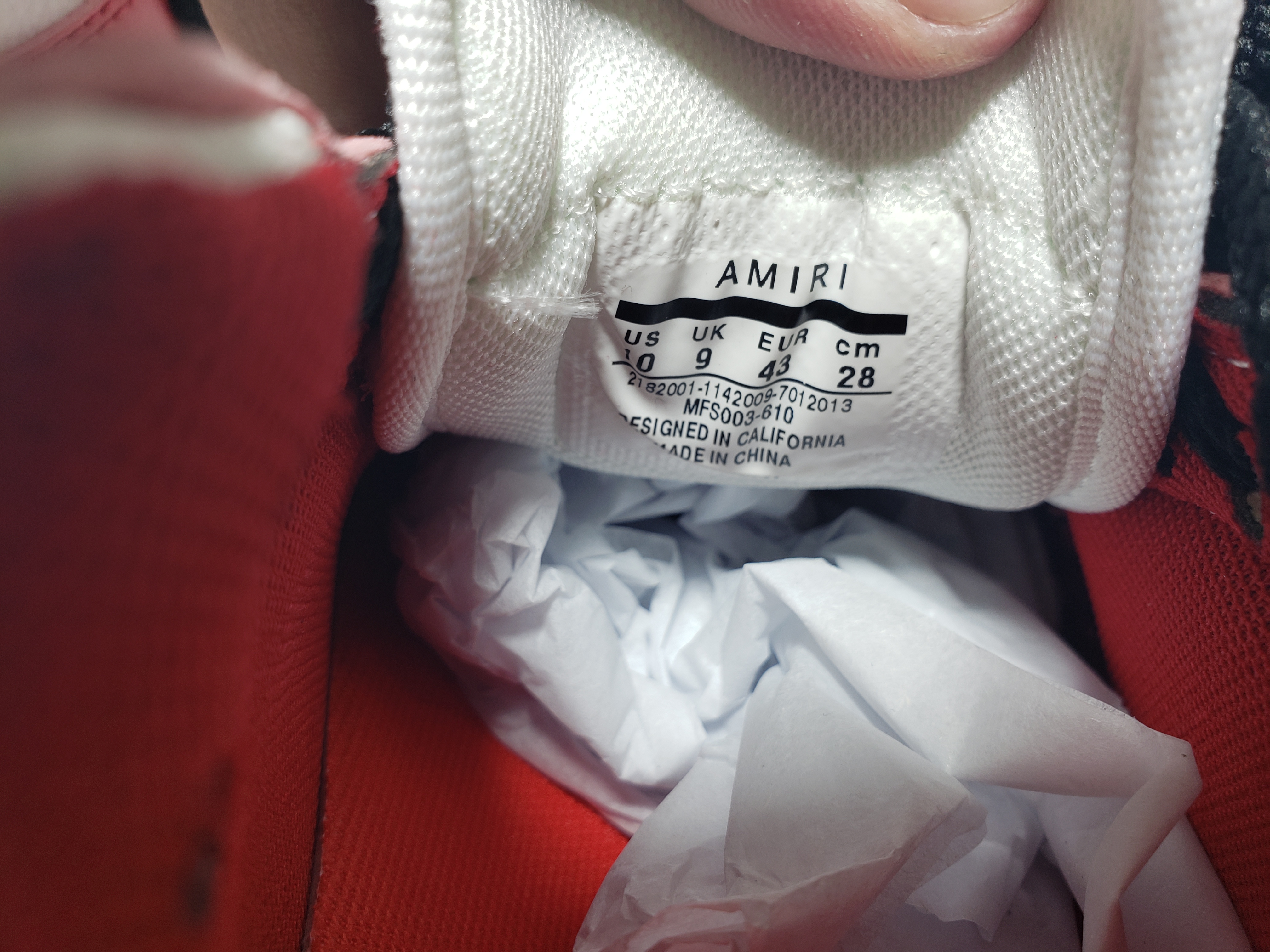 AMIRI Skel Top Low White Red White AW22MFS003-610 review stockxkicks 03