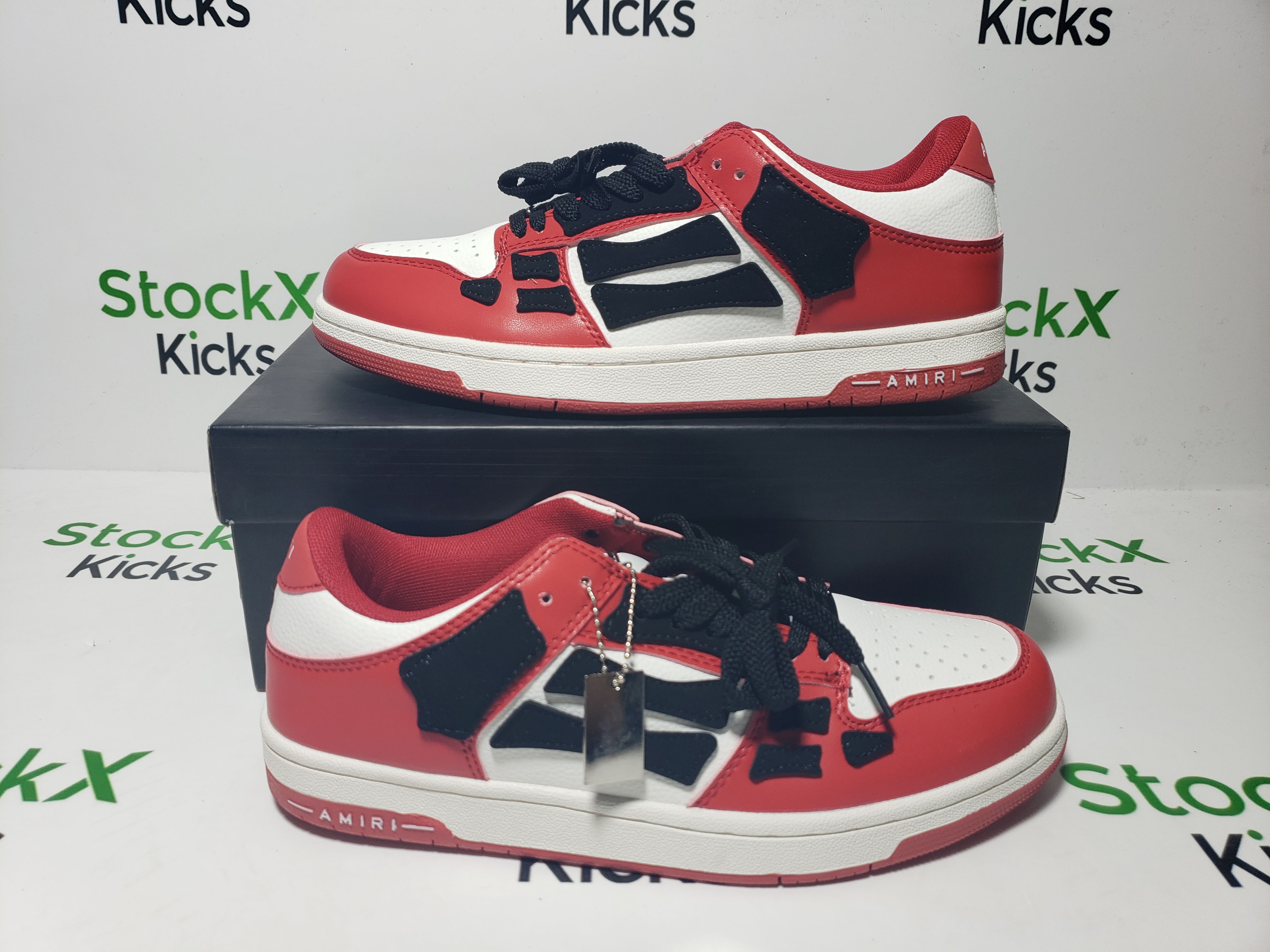 AMIRI Skel Top Low White Red White AW22MFS003-610 review stockxkicks 05