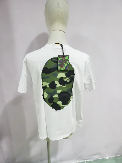 BAPE Color Camo Big Ape Head Tee White/Green review stockxkicks 03