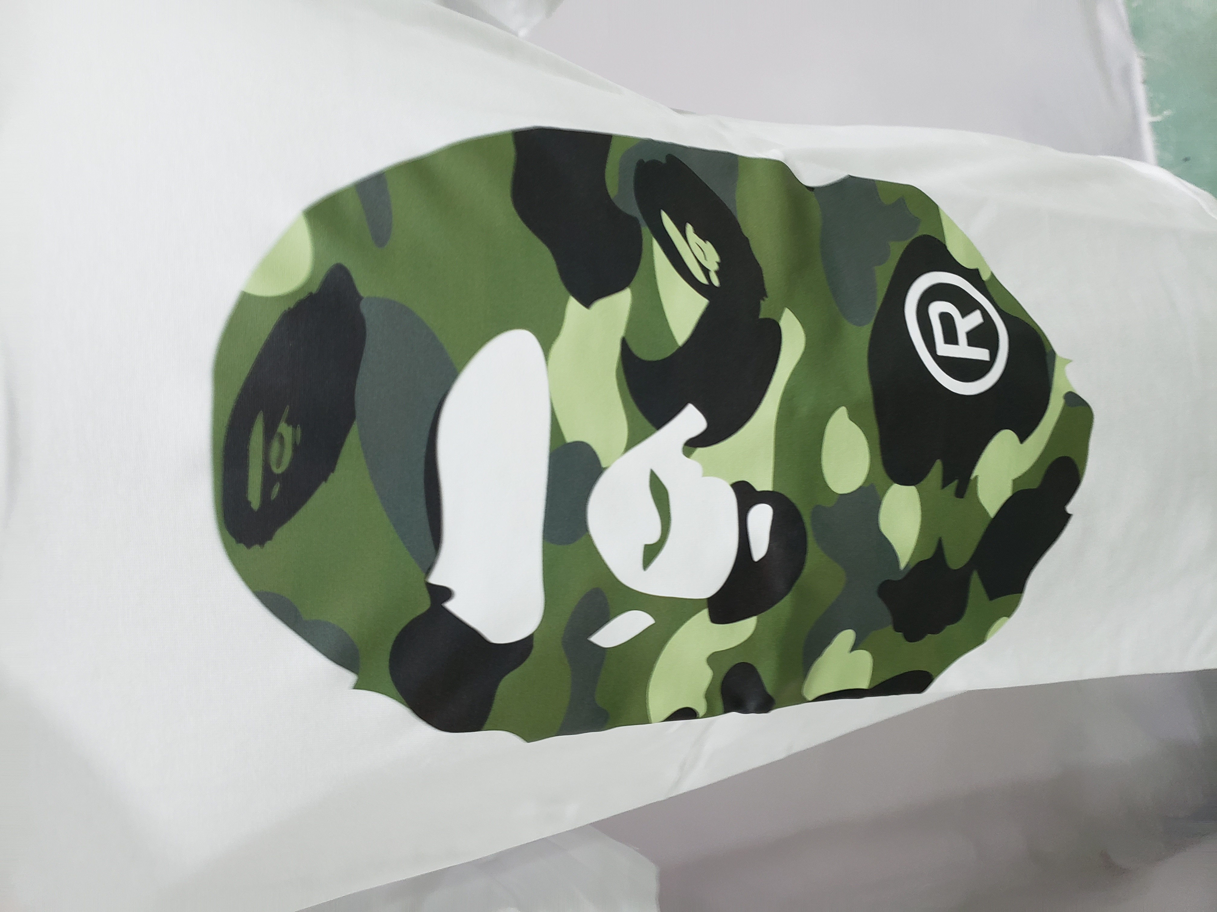 BAPE Color Camo Big Ape Head Tee White/Green review stockxkicks 02