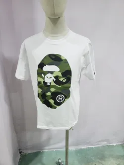 BAPE Color Camo Big Ape Head Tee White/Green review stockxkicks 02