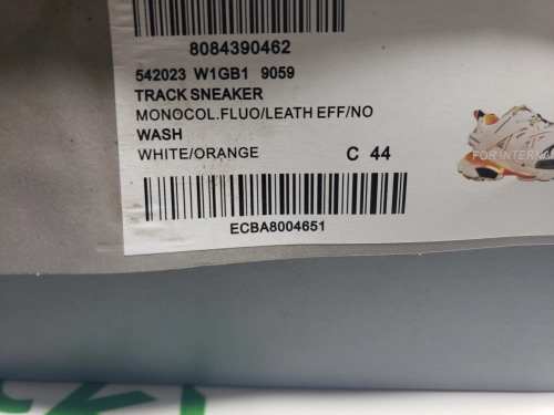 Balenciaga Track Tess S.White Orange (LED) 542436 W1GB7 9059 review 