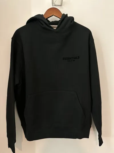 Fear of God Essentials Pullover Hoodie Stretch Limo SS22 review Lora Christopher