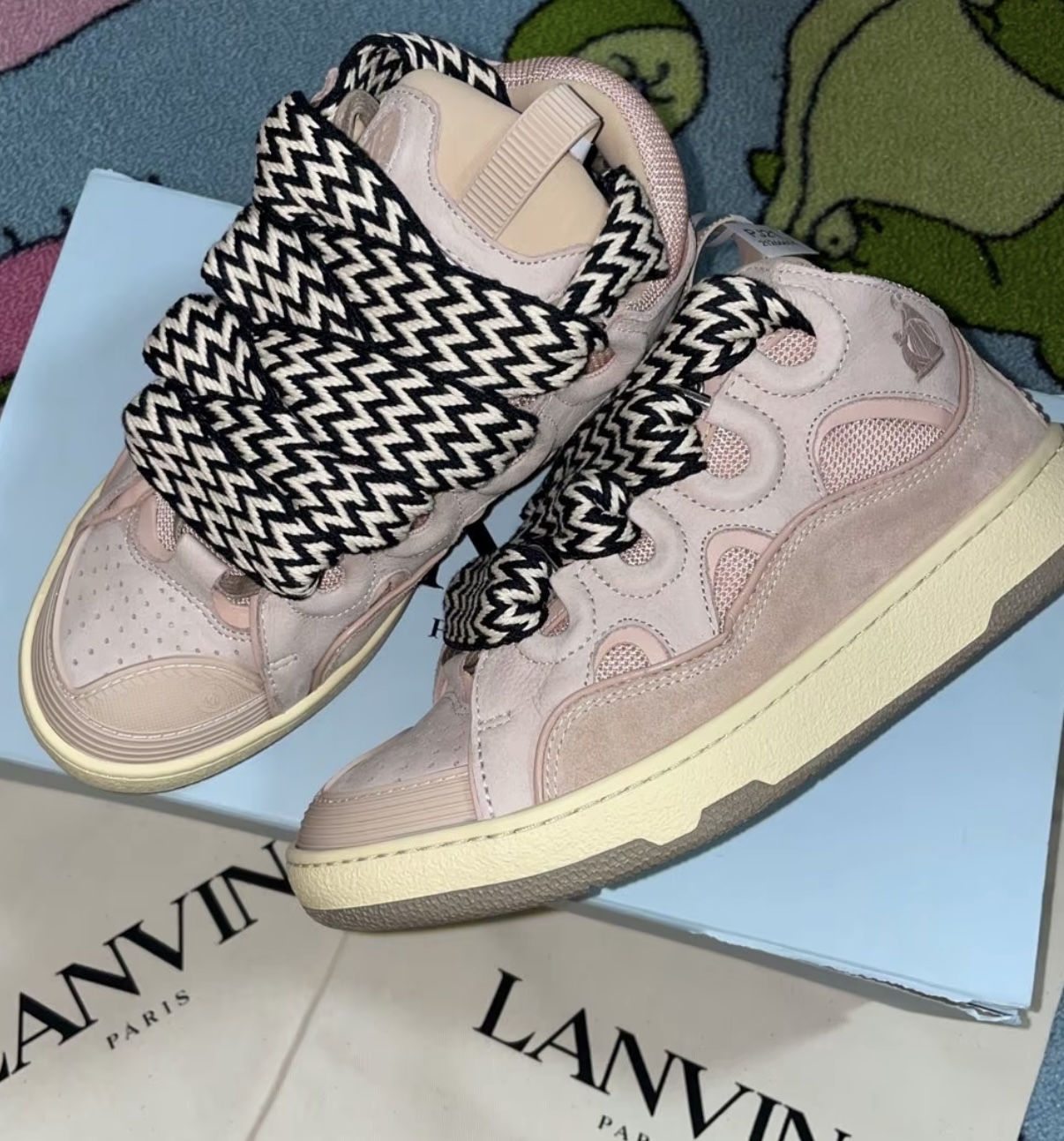 Lanvin Leather Curb Pink FM-SKRK11-DRAG-A2051 review Gus Curley