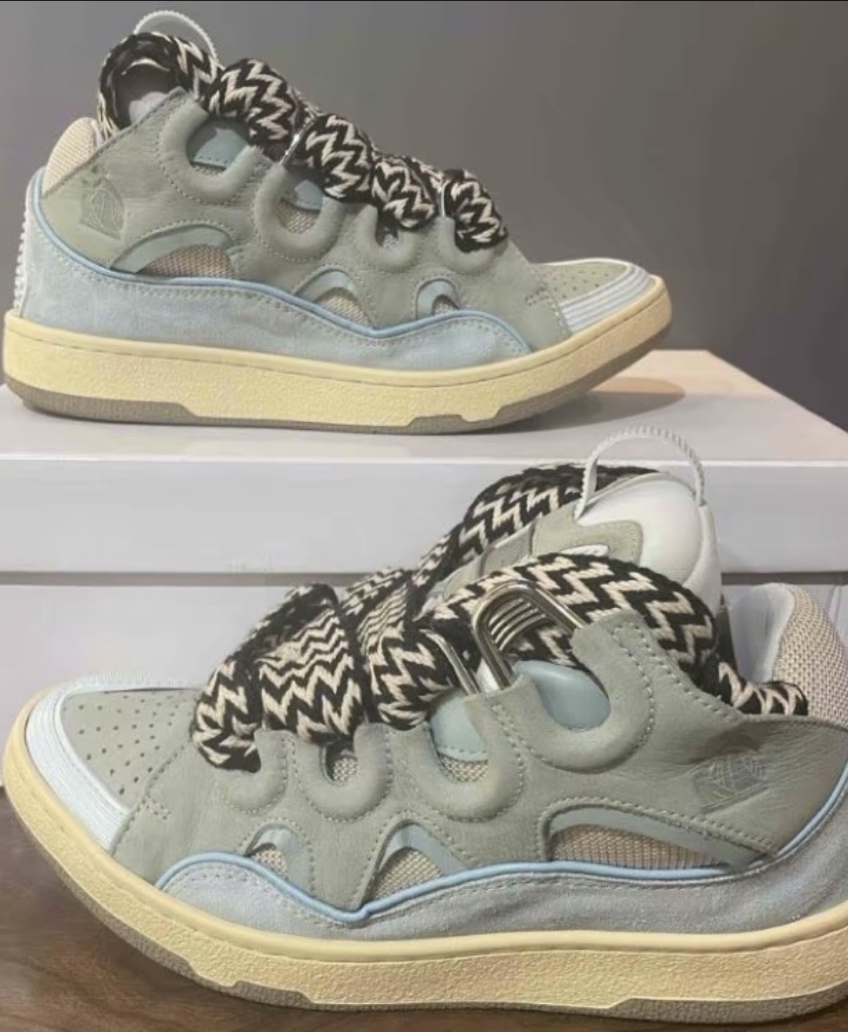 Lanvin Leather Curb White Blue review VASILEIA GIANNAKOULOU-IOANNIDI