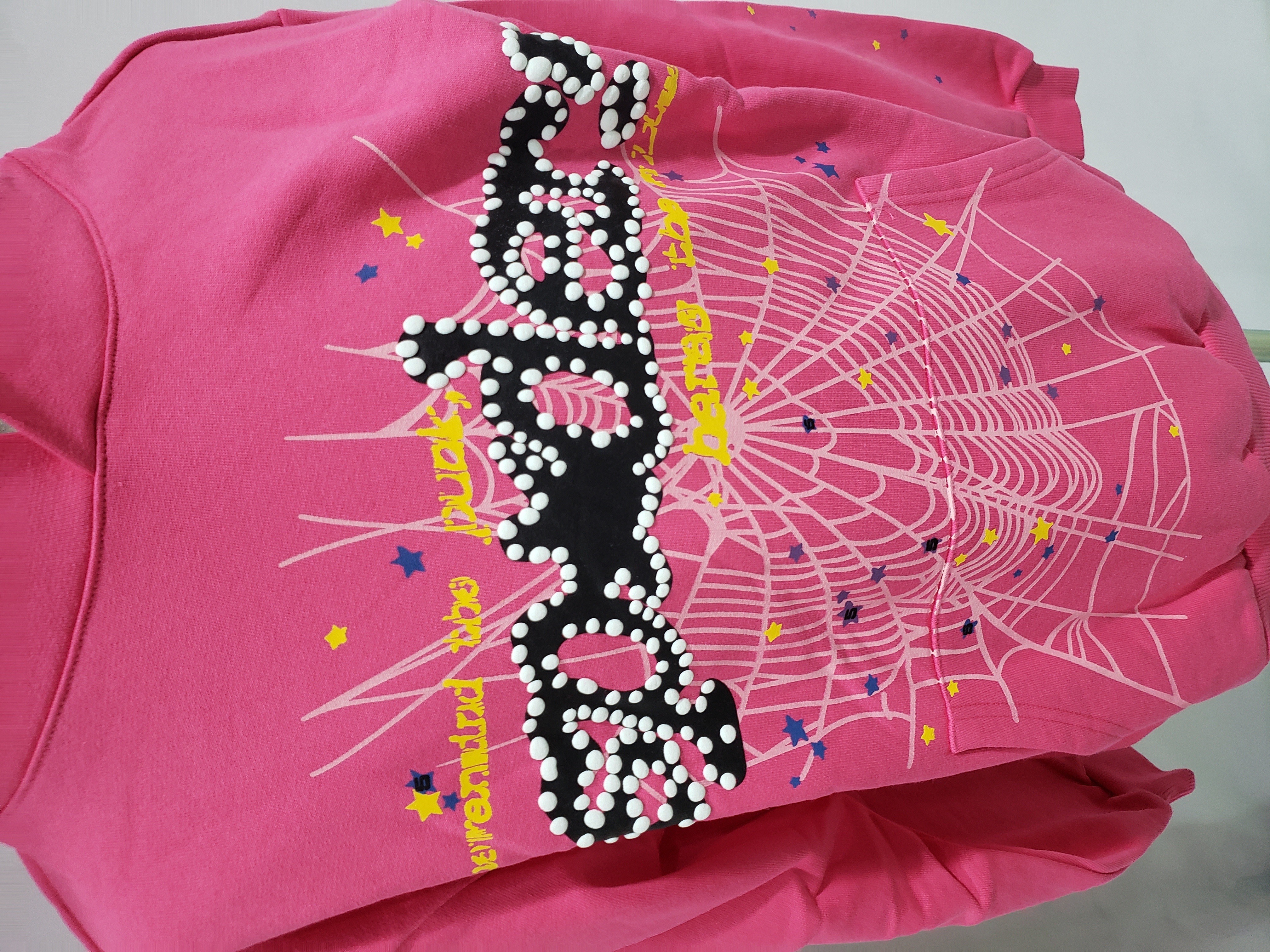 Sp5der P*NK V2 Hoodie Pink review Stockxkicks 02