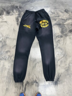Hellstar No Guts No Glory Flare Bottom Sweatpants Midnight Dye Black review Isaac P