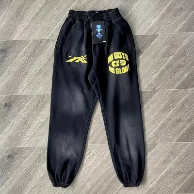 Hellstar No Guts No Glory Flare Bottom Sweatpants Midnight Dye Black review Chuck JGiles