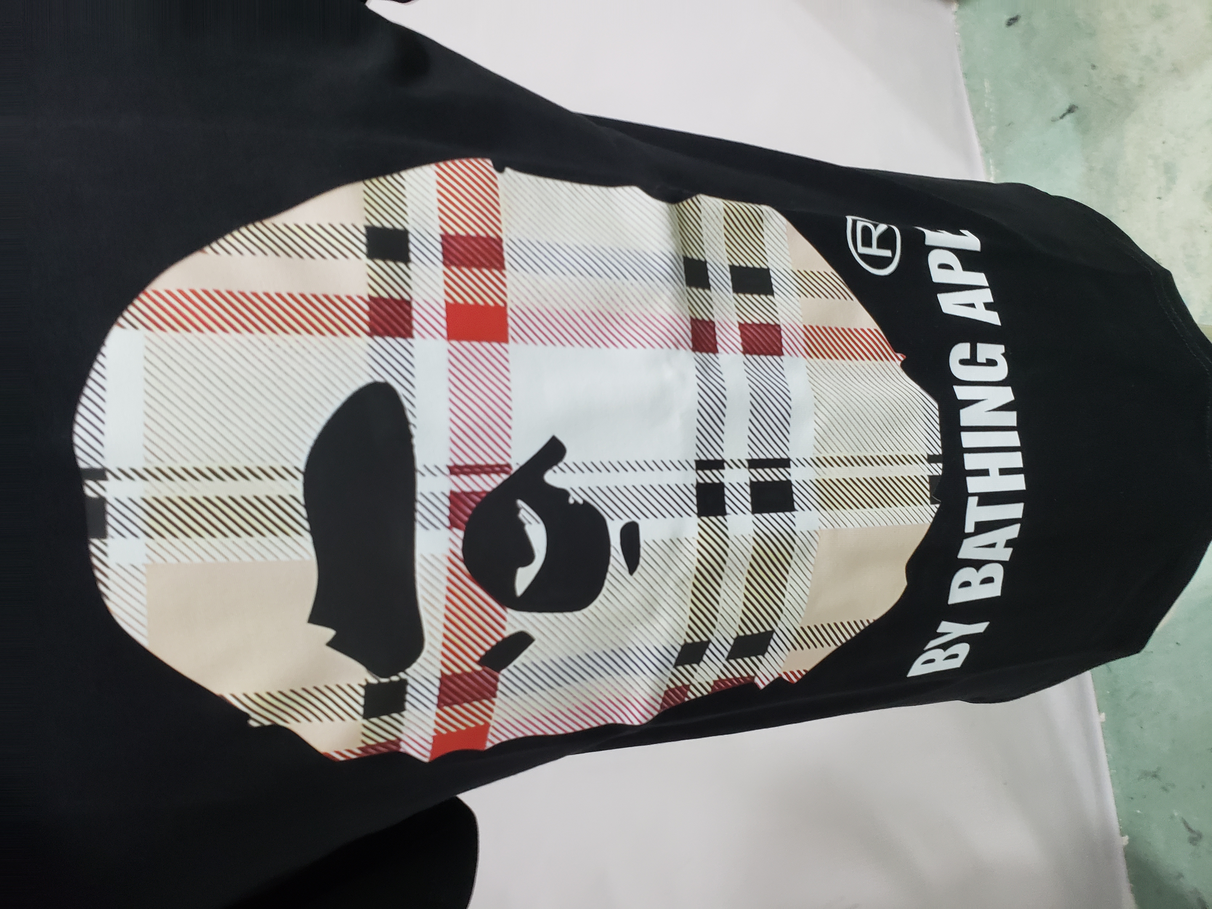 BAPE A Bathing Ape Check by Bathing Tee White/Beige review Stockxkicks 02