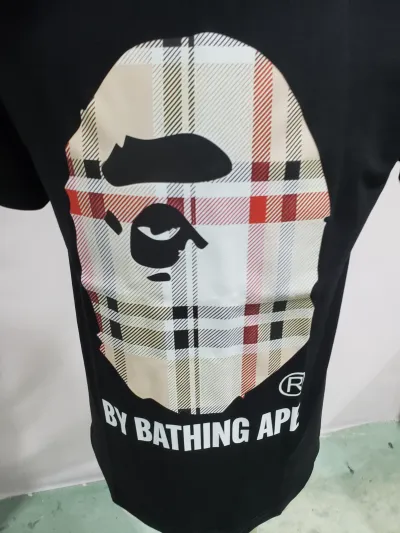 BAPE A Bathing Ape Check by Bathing Tee White/Beige review Stockxkicks  02