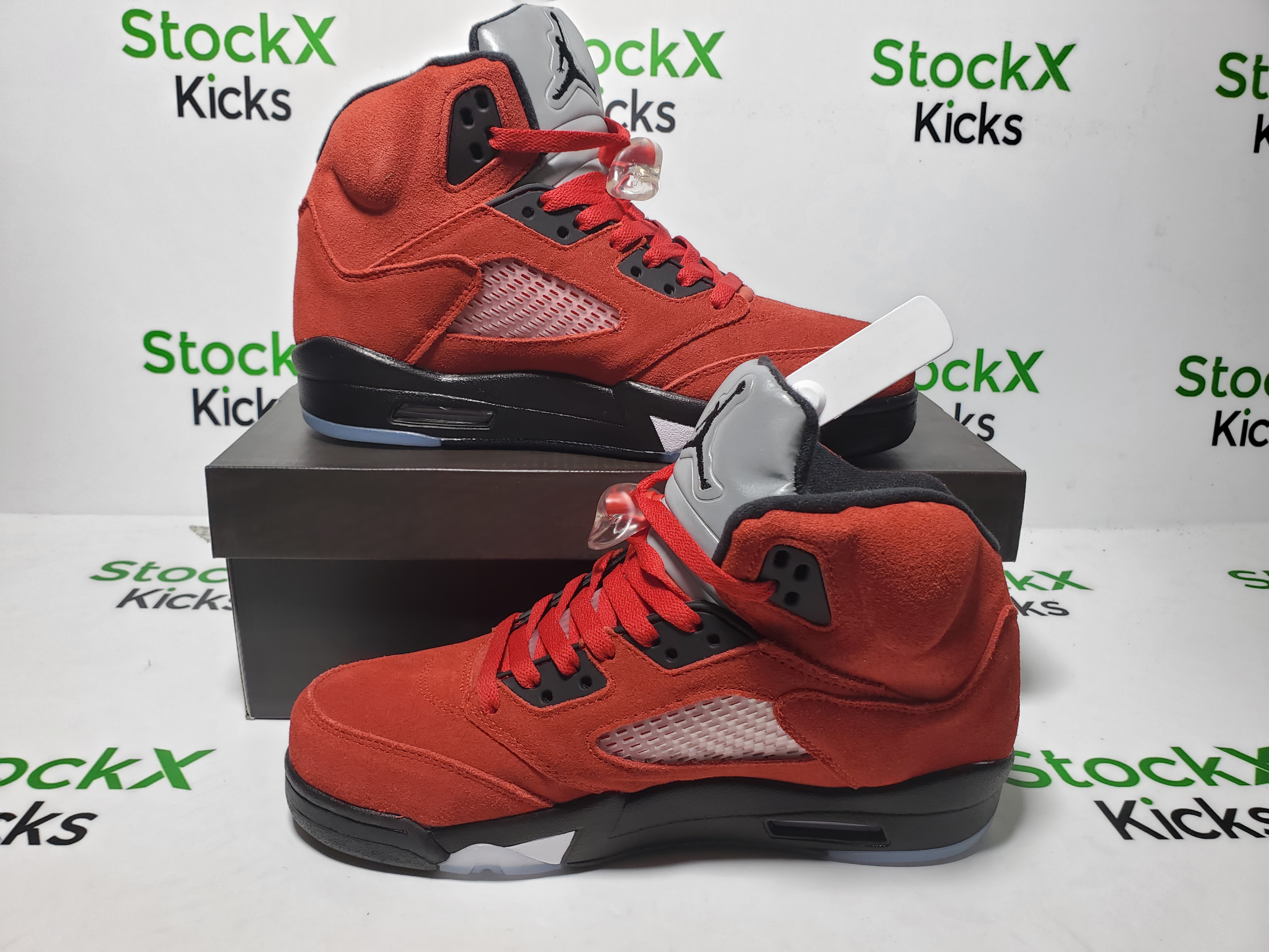 PK God Batch Air Jordan 5 Retro Raging Bull Red (2021) DD0587-600 review Stockxkicks 06