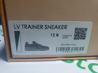 Louis Vuitton LV Trainer Sneaker Green 1AHTG3 review Stockxkicks 00
