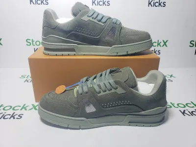 Louis Vuitton LV Trainer Sneaker Green 1AHTG3 review Stockxkicks 06