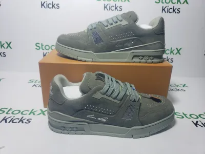 Louis Vuitton LV Trainer Sneaker Green 1AHTG3 review Stockxkicks 05