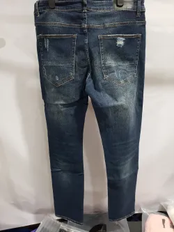 AMIRI Stonewashed Distressed Slim Cut Jeans Deep Classic Blue review Stockxkicks 04