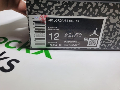 PK God Batch Air Jordan 3 Retro Hall of Fame 136064-116 review 