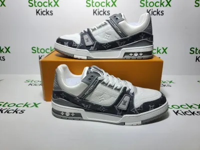 Louis Vuitton LV Trainer Sneaker Grey 1AHOUD review Stockxkicks 06