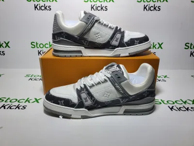 Louis Vuitton LV Trainer Sneaker Grey 1AHOUD review Stockxkicks 05