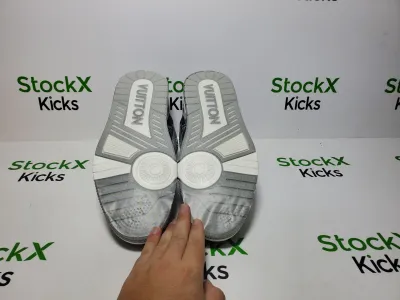 Louis Vuitton LV Trainer Sneaker Grey 1AHOUD review Stockxkicks 04
