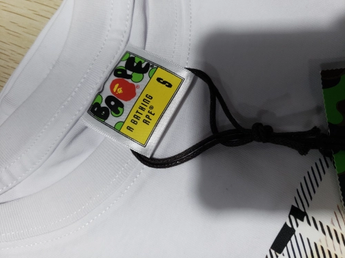 BAPE A Bathing Ape Check by Bathing Tee White/Beige review 