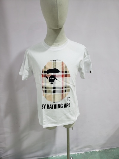 BAPE A Bathing Ape Check by Bathing Tee White/Beige review Stockxkicks 01