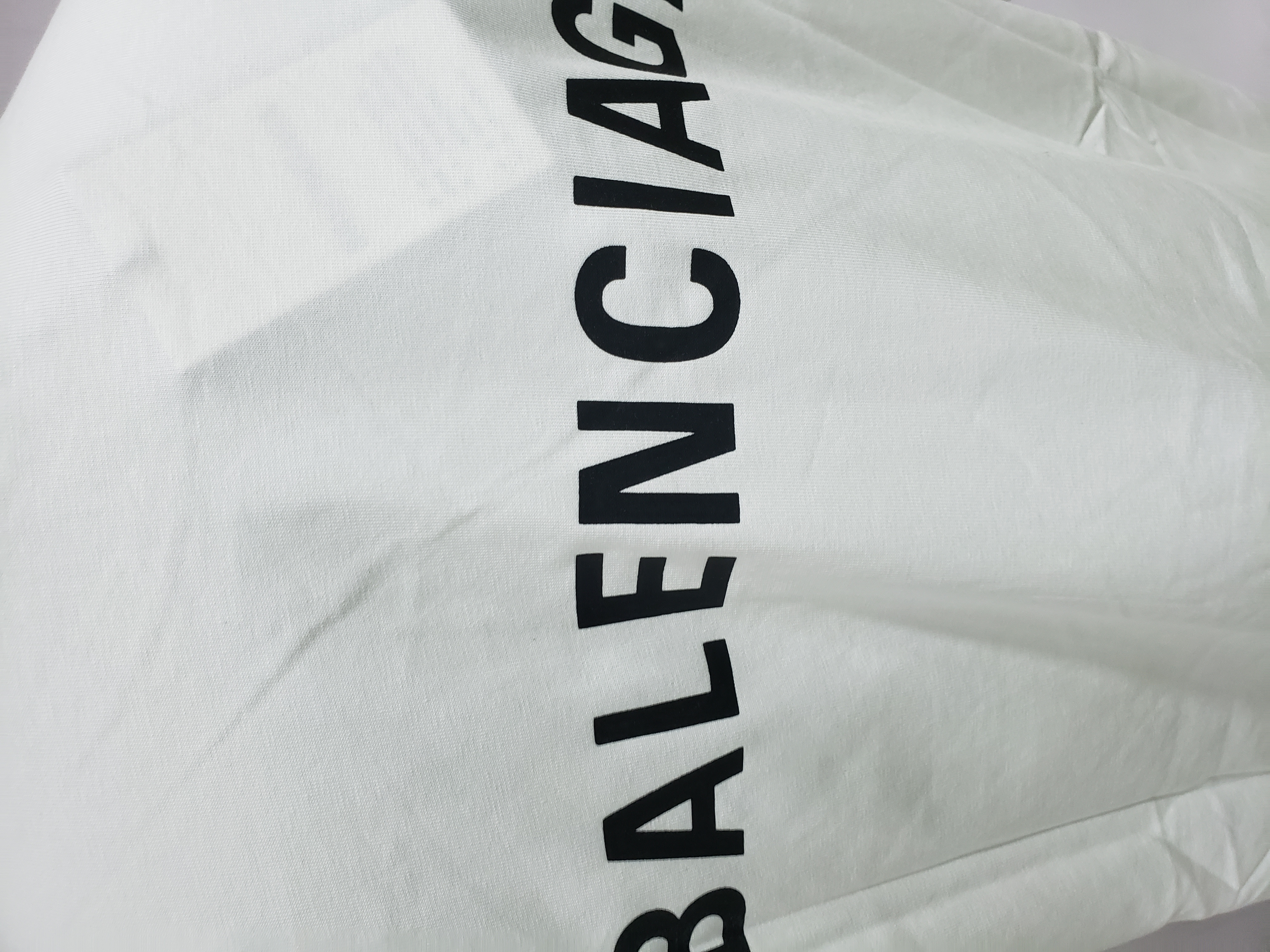 Balenciaga Classic Letter Print T-shirt White review Stockxkicks 04