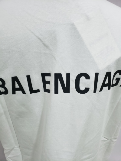 Balenciaga Classic Letter Print T-shirt White review Stockxkicks 04