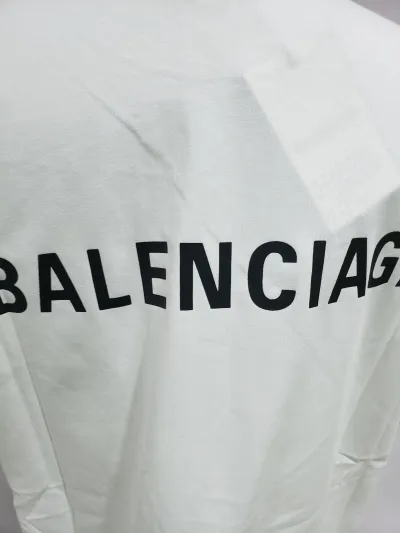Balenciaga Classic Letter Print T-shirt White review Stockxkicks 04