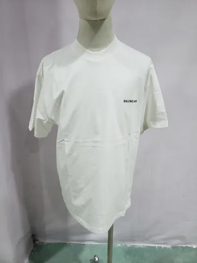 Balenciaga Classic Letter Print T-shirt White review Stockxkicks 01