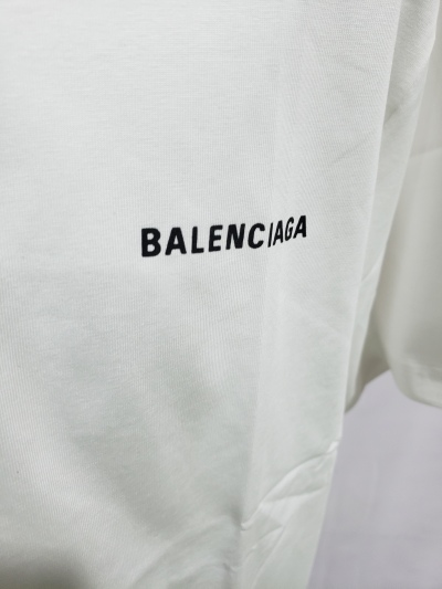 Balenciaga Classic Letter Print T-shirt White review Stockxkicks 02