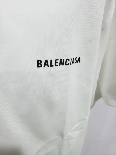 Balenciaga Classic Letter Print T-shirt White review Stockxkicks 02