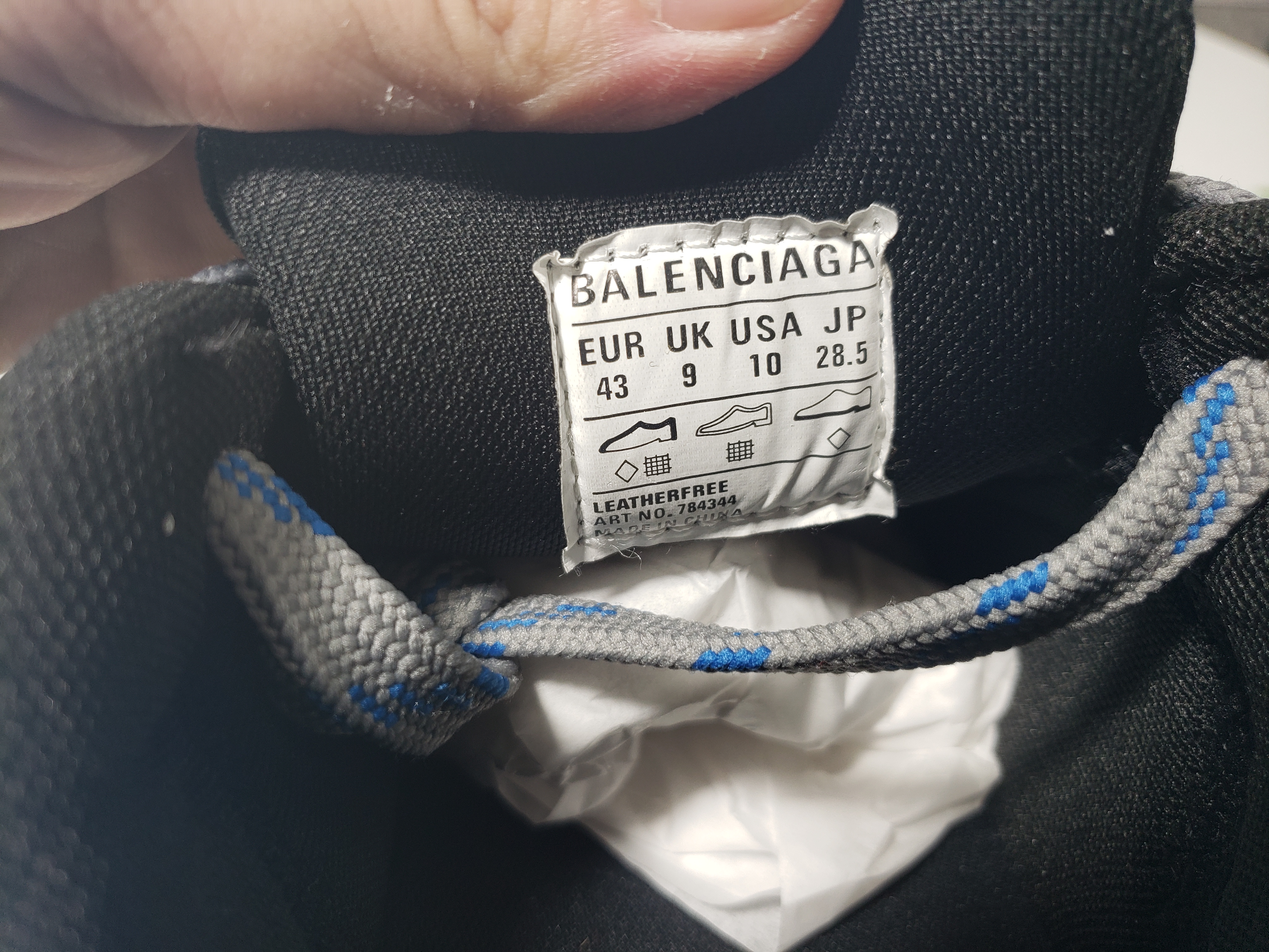 Balenciaga 10XL Sneaker In Black/Blue/Green 784342 W2MV2 1143 review Stockxkicks 03