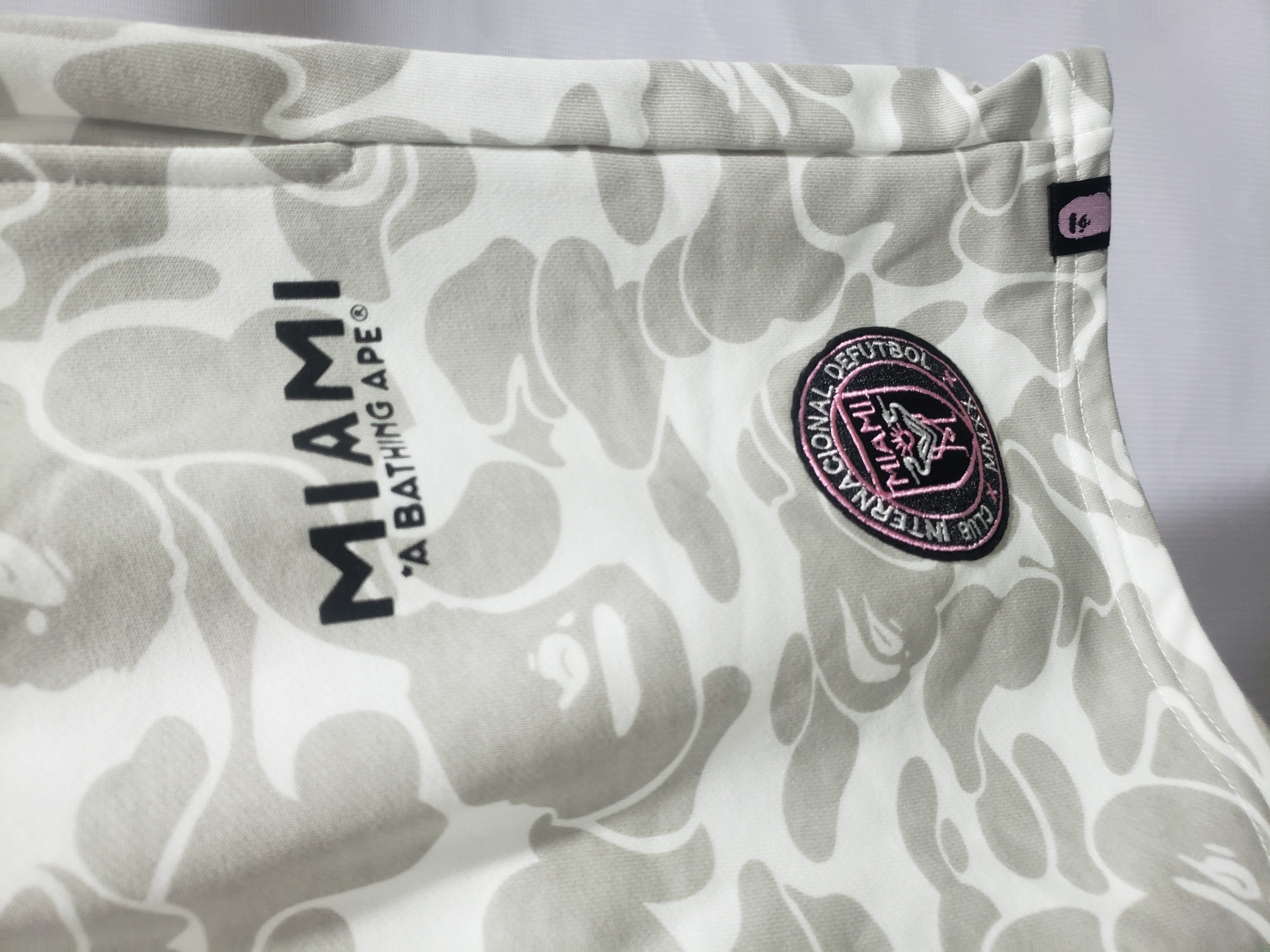 BAPE x Inter Miami CF Sweatshort White review Stockxkicks 02