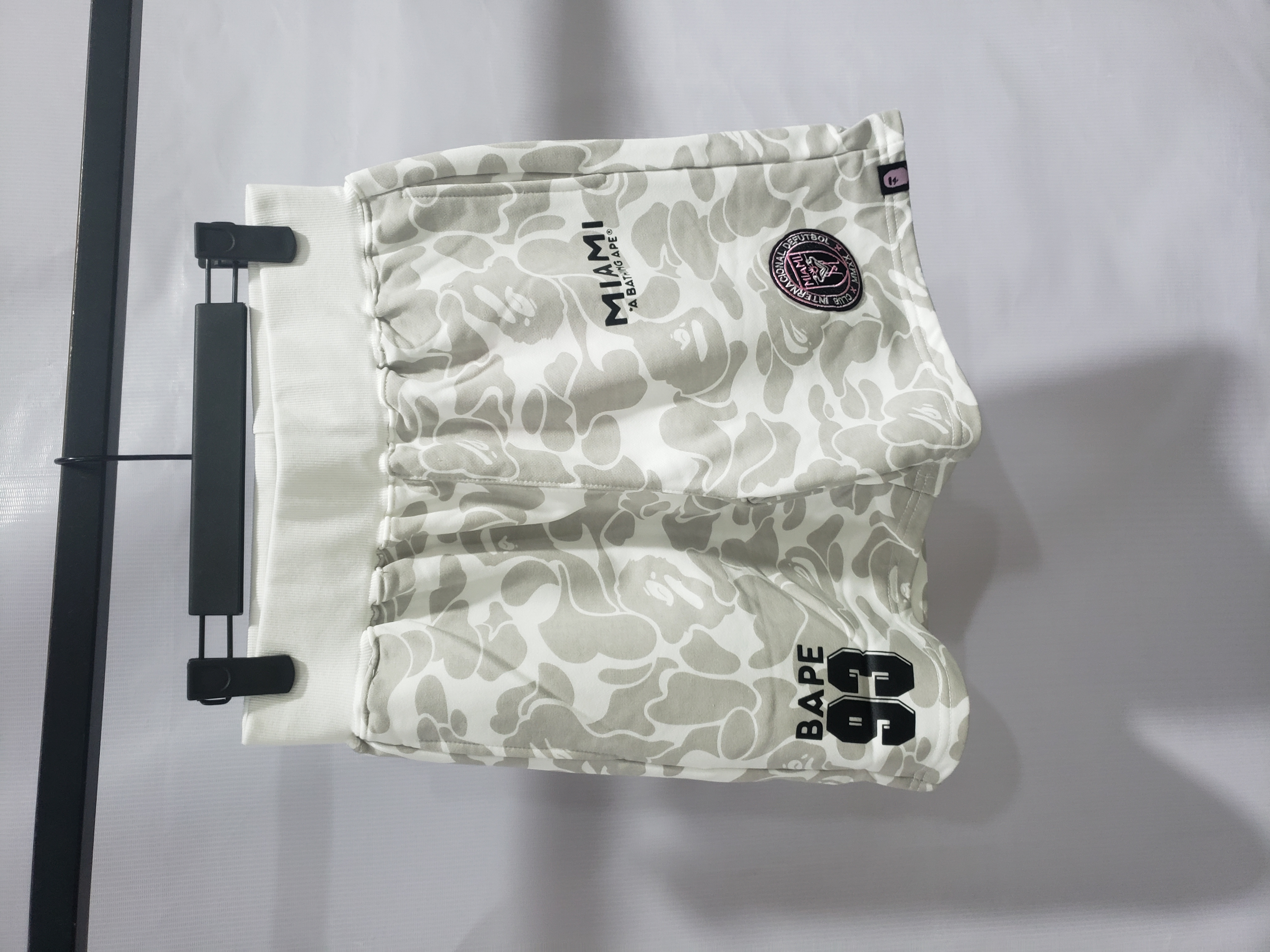BAPE x Inter Miami CF Sweatshort White review Stockxkicks 03