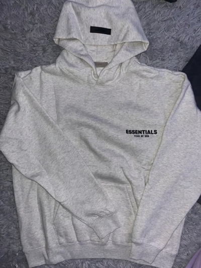 Fear of God Essentials Hoodie Light Oatmeal 192BT212112F review Nicola Beccasio
