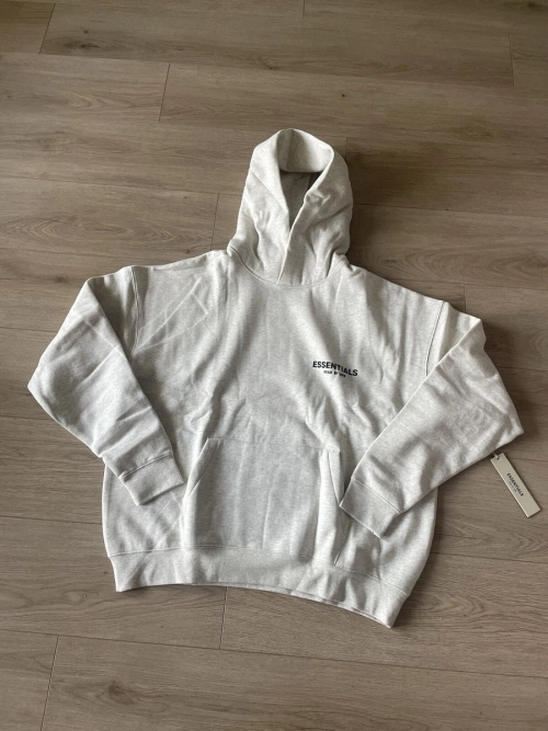 Fear of God Essentials Hoodie Light Oatmeal 192BT212112F review 