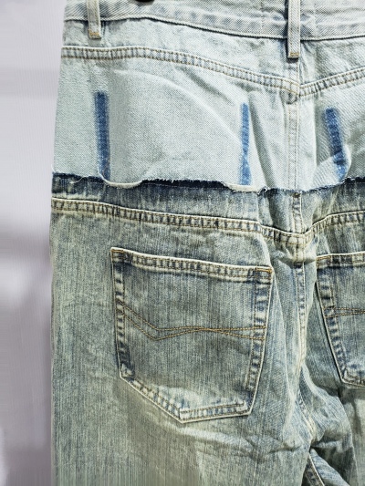 BALENCIAGA Cut-up Baggy Jeans Pants Blac/Blue 805094TRW918700 review Stockxkicks 00