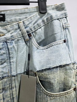 BALENCIAGA Cut-up Baggy Jeans Pants Blac/Blue 805094TRW918700 review Stockxkicks 04