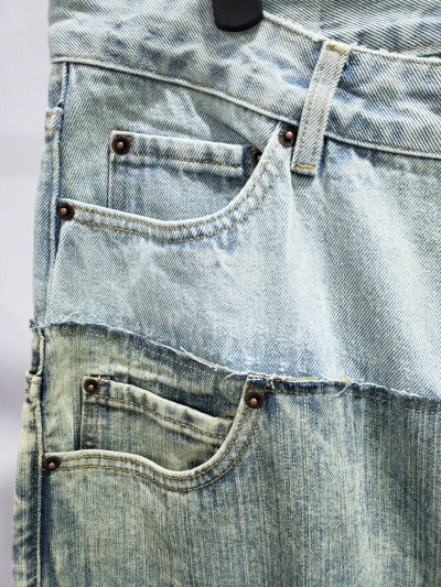 BALENCIAGA Cut-up Baggy Jeans Pants Blac/Blue 805094TRW918700 review Stockxkicks 04