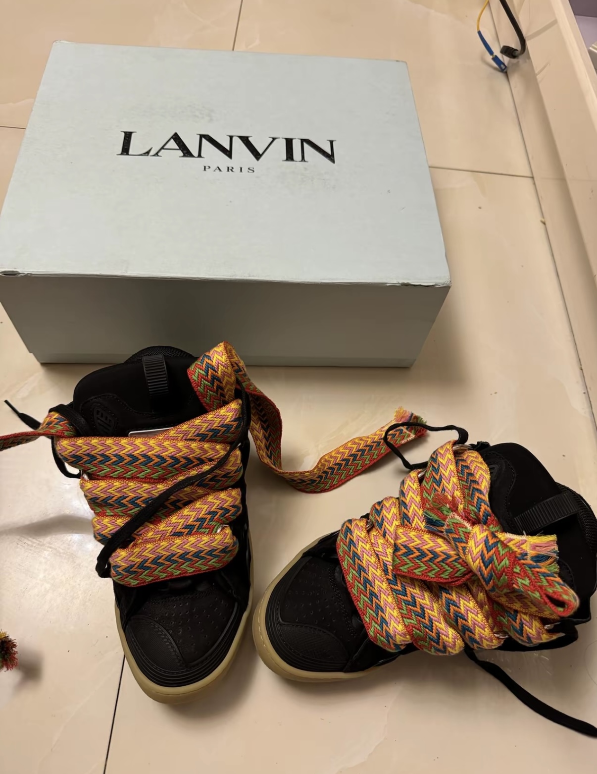 Lanvin Leather Curb Black PB  FM-SKRK11-DRAG-A2010 review Roney Bonilla