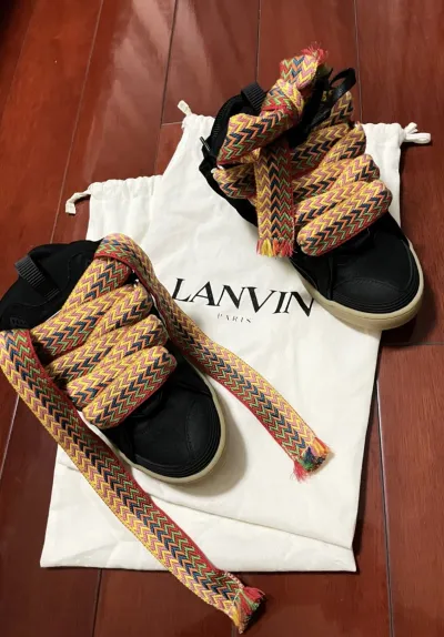 Lanvin Leather Curb Black PB  FM-SKRK11-DRAG-A2010 review joel banda