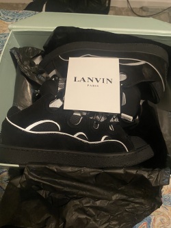 Lanvin Curb Sneaker Black Grey FM-SKRK11-REFL-P2210 review lil K 06