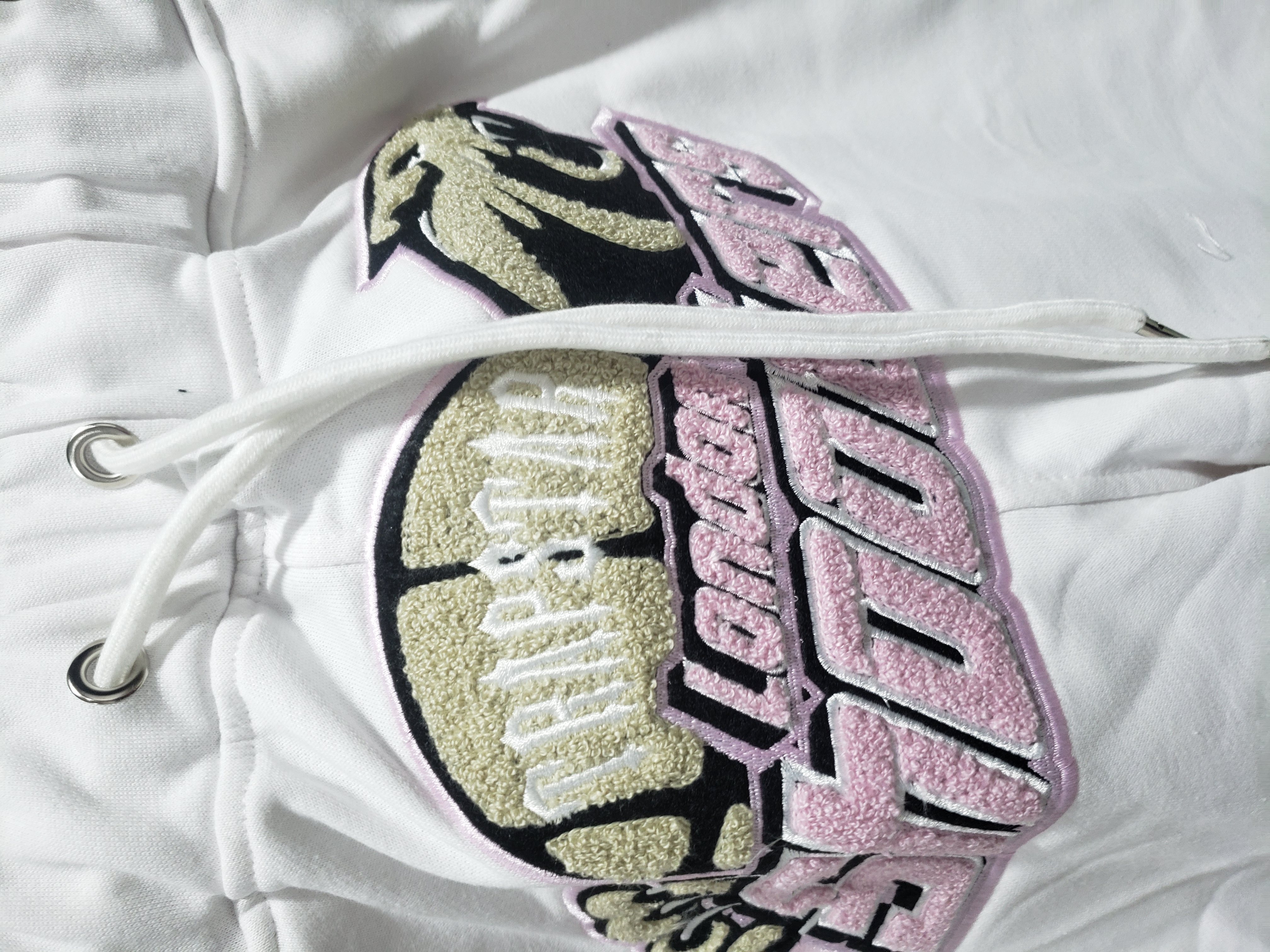 Trapstar Shooters Chenille Short Set White/Pink review Stockxkicks 06