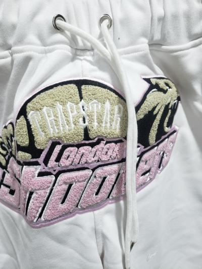 Trapstar Shooters Chenille Short Set White/Pink review Stockxkicks 06