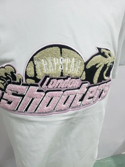 Trapstar Shooters Chenille Short Set White/Pink review Stockxkicks 02
