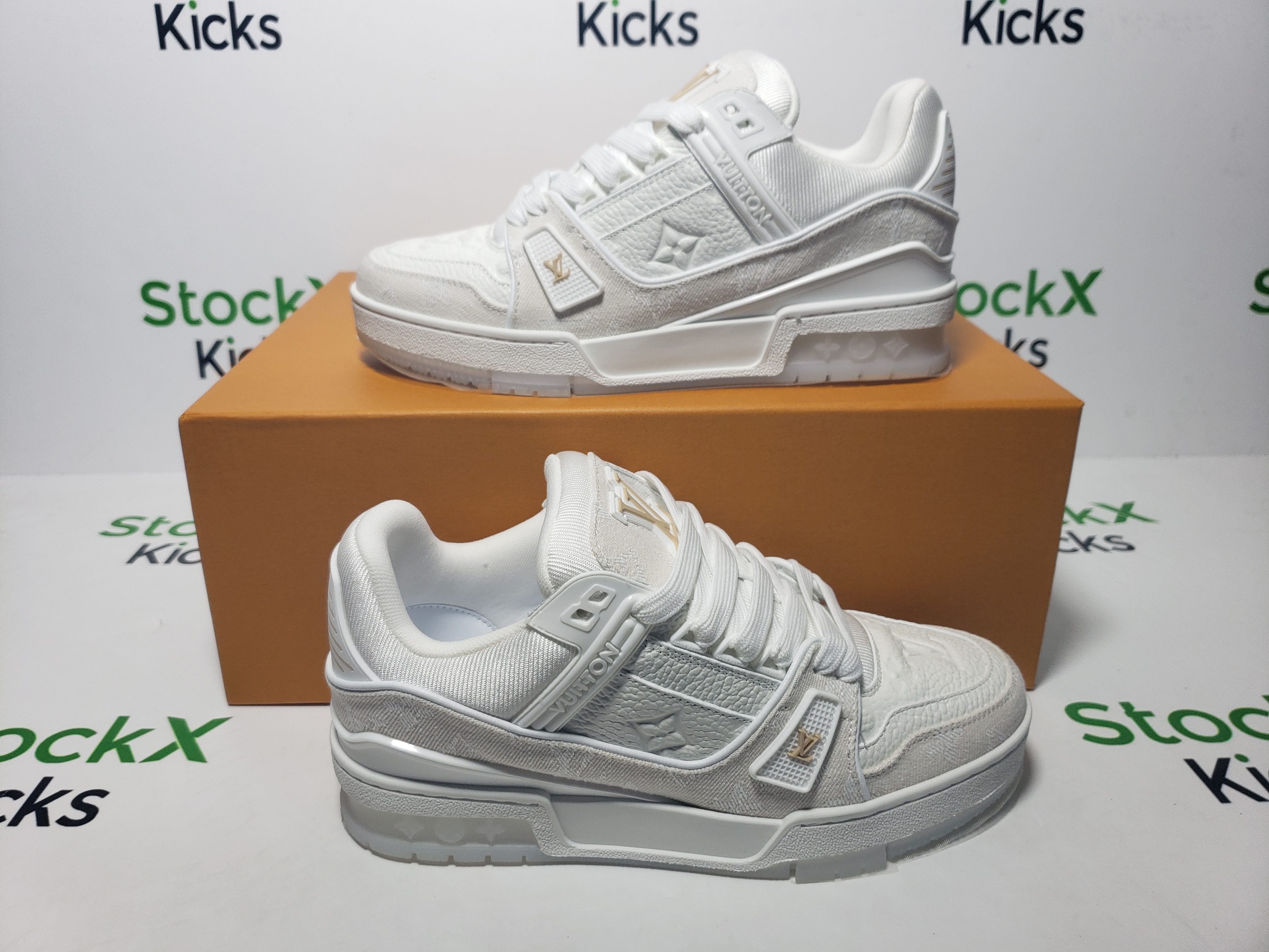 Louis Vuitton Trainer Sneaker Apricot 1AHTME review Stockxkicks 05