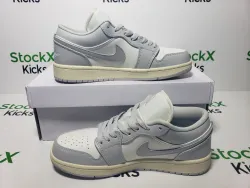LJR Batch Air Jordan 1 Low "Light Grey/Sail" DC0774-103 review Stockxkicks 07